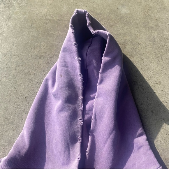 MACHUS  Distressed Hoodie in Amethyst - Picture 4 of 9
